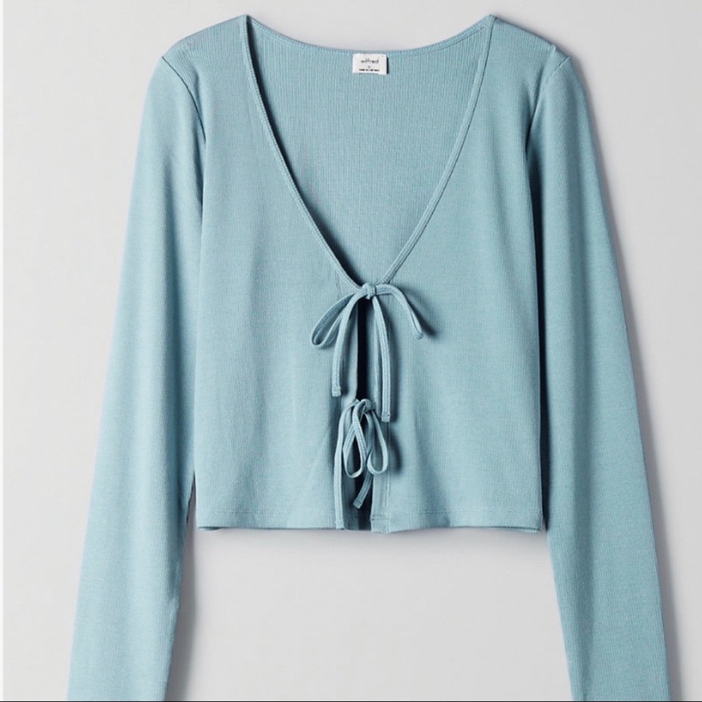 Aritizia Wilfred Free Only Tie-front Longsleeve